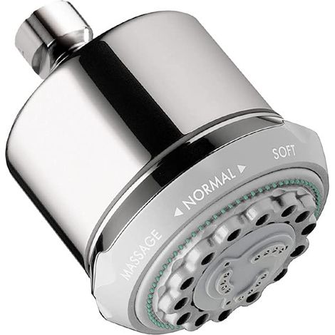 Hansgrohe 028496001 Soffione Doccia, Finitura cromata, 4.02 x 3.54 x 3.54 inches (1/4)