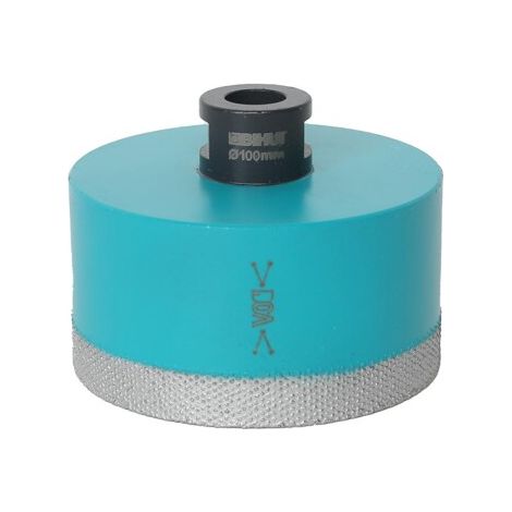 Sega a tazza turbo diamantata Bihui per piastrelle in pietra, diametro M14 115 mm (1/4)