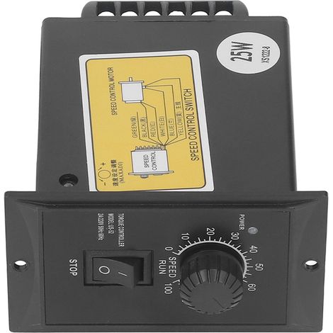 Variateur de vitesse moteur 220V 25W Régulateur de rotation réglable pour équipement industriel (1/5)