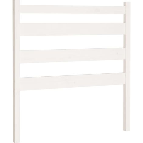 Maison Exclusive - Testiera per Letto Bianca 106x4x100cm in Legno Massello di Pino