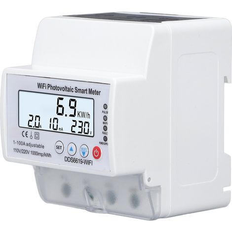 Ortviai Disjoncteur intelligent WiFi pour panneaux solaires 1P/4P 110-220 V, 1-100 A, mesure bidirectionnelle d'énergie (1/5)