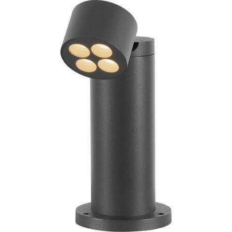 Borne R-CUBE 35 extérieur rond 15W 2700/3000 K PHASE gris - SLV - 1007513