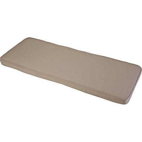 Stone 2 Seater Bench Outdoor Garden Furniture Cushion - L116 x W48 x H4 cm