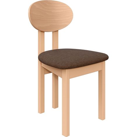 Chaise Victorville 383, Chêne Artisan, 85x47x48cm, Tissu, En bois, Bois (1/5)