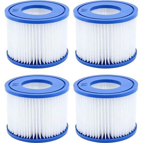 Filtre de piscine type VI, compatible avec les filtres Lay-Z-Spa et Coleman SaluSpa 90352E (paquet de 4) (1/5)