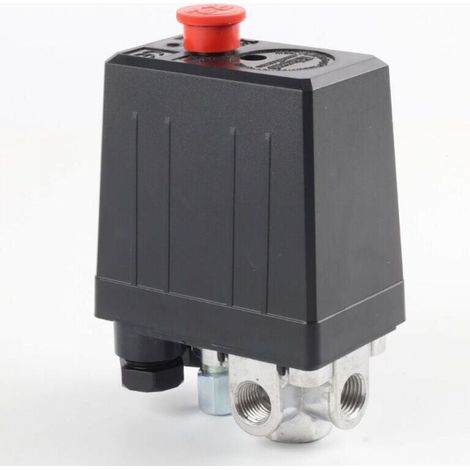 1PC Air Compressor Pressure Switch with 4 Outlets Pressure Switch Control Valve Compressor Parts (1/4)