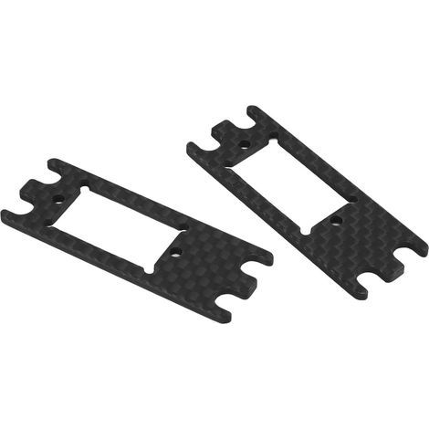 Servo-Adapterplatte aus Kohlefaser (Teile) – leicht und schwarz – für VP VS4 10 VS4 10 PRO RC-Car (1/5)