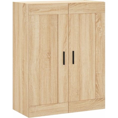 Wandschrank Eiche Sonoma 69,5x34x90 cm aus Engineering Holz