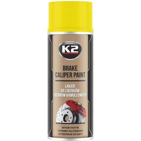 Pintura para pinzas de freno K2, 400 ml, color amarillo. (1/3)