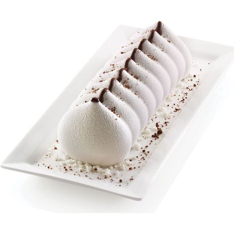 Silikomart Stampo in Silicone Meringa 3Design 250x90 mm H75 mm 1,1 L Made in Italy (1/5)