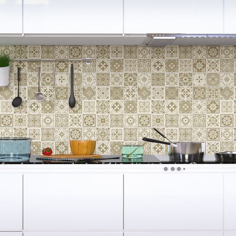 Sticker Mural Carrelage adhésif Cuisine Salle de Bain - 9 STICKERS CARRELAGES AZULEJOS CONCETTA - 9stickers10x10cm (1/5)