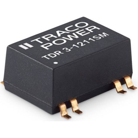 TracoPower TDR 3-0522SM Convertitore DC/DC da circuito stampato 5 V/DC 12 V/DC, -12 V/DC 125 mA 3 W Num. uscite: 2 x Co
