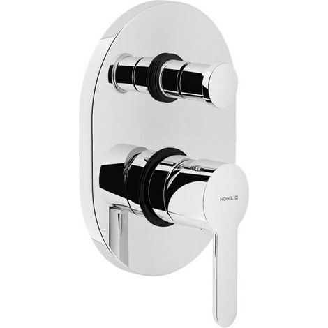 Mitigeur de douche encastré Nobili ABC avec inverseur chromé (1/8)