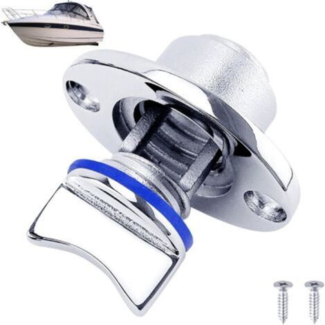 XEPHO Kit de bouchon de vidange pour bateau en acier inoxydable – Scellé, en acier inoxydable, avec bouchon de vidange pour kayak, joint étanche pour kayak, fontaine à poisson, bleu
