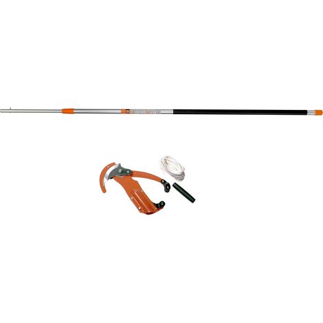 Jardiaffaires – Echenilloir Bahco P34-37 – Perche télescopique aluminium 3,5 mètres – Diamètre de coupe jusqu'à 40mm – Pour bois dur