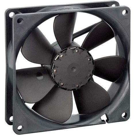 Ventilateur axial EBM Papst 3412 NG 9292506302 12 V/DC 82 m³/h (L x l x H) 25.4 x 92 x 92 mm 1 pc(s) (1/2)
