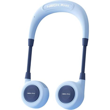 Ventilateur Portable pour Voyage, Ventilateur Portable Sans Pales Porté USB, Équipement de Ventilation Extérieur Réglable pour Aventures, Voyages, Plage, Camping et Trajets Quotidiens (1/5)