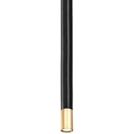 Tubica Bi 500 – Deckeneinbaustrahler, schwarz-goldene LED-Röhre, 3 W, 50 cm