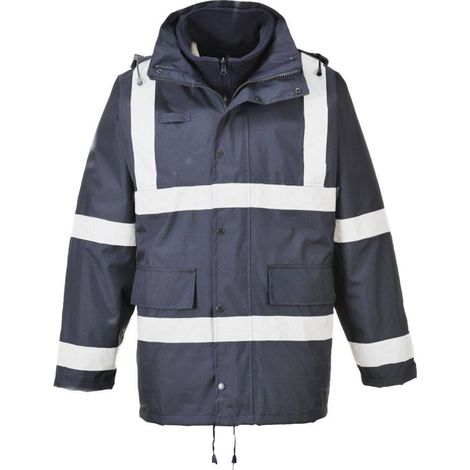 Parka 3-en-1 Iona™ Trafic Couleur : Marine Taille M - Portwest (1/2)