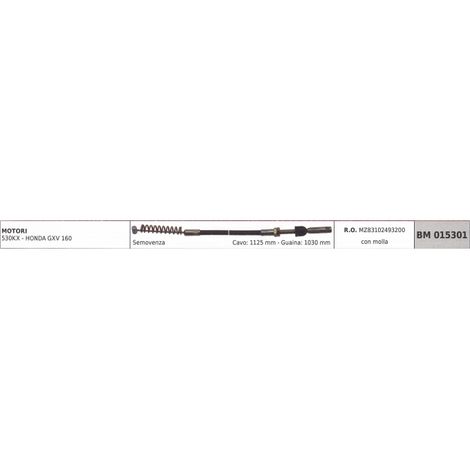 Cavo semovenza HONDA rasaerba 530 KX - GXV 160 cavo 1125 mm guaina 1030 mm