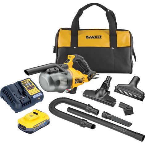DeWalt DCV 501 LH1 aspirador de varilla sin cable 18 V 0,7 l polvo clase L + 1x batería Powerstack 5,0 Ah + cargador (1/5)
