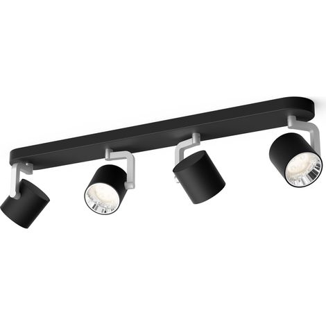Philips Faretto Byrl, 4 Punti Luce, LED SceneSwitch, Metallo Nero (1/5)