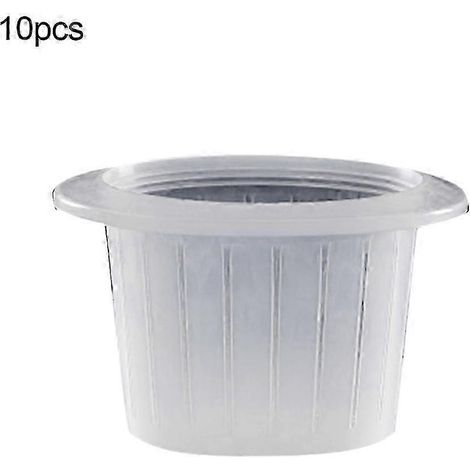 Pots en filet écologiques (10 pièces) pour culture hydroponique en panier - Support de fixation des racines pour pépinière (1/4)