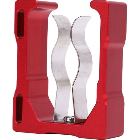 Attache aimantée chariot de golf en alliage d'aluminium 3 fixations antiglisse multifonction pour chaises de plage cannes à pêche rouge (1/5)