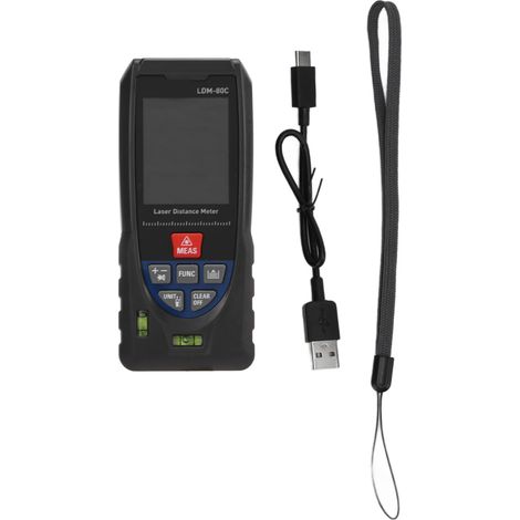 Télémètre Laser LDM‑80C Haute Précision, Mesureur Distance Électronique Portable (1/5)