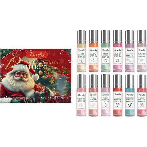 Weihnachts-Countdown-Parfüm-Geschenkset – Sanft, natürlich, frisch, elegant, langanhaltend, exklusives Alltagsduft-Set – 120 ml -- DTEKGAZ (1/5)