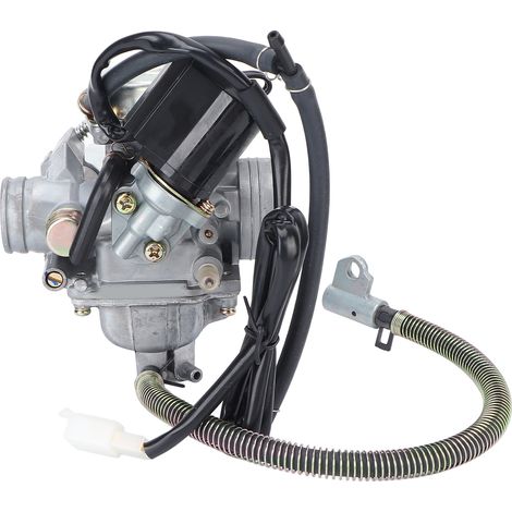 Carburateur de remplacement avec tuyau d'huile pour moteur 4 temps GY6 125/150 cm³ de moto/quad (1/5)