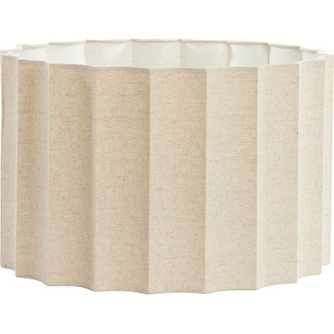 Abat-jour cylindrique beige textile Ø 40cm – Hauteur 25cm – Pour espaces modernes et classiques – Design Japandi élégant – Light & Living