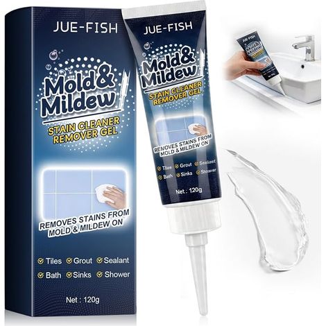 120 g Mould Removal Gel, Mould Removal, Thick Formula for Seals, Silicone, Washing Machines and Bathroom Surfaces (1/5)