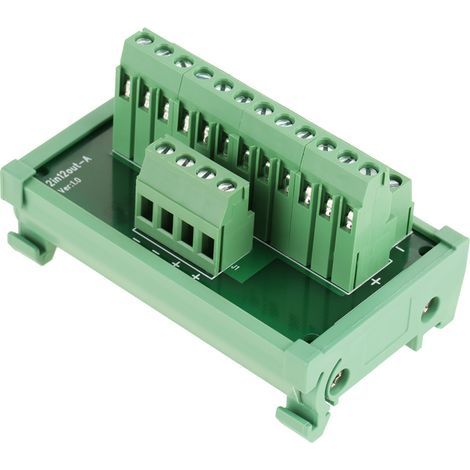 Module de rail DIN, 1A FR-4 Fibre en verre PCB PCB Durable Breakout Board Compact pour largeur 35 mm rails (1/5)