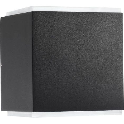 DESIGNIX LUMINAIRE EXTÉRIEUR LED CUBE ANTHRACITE 14,5 CM, ALUMINIUM, IP54 CMD 9031