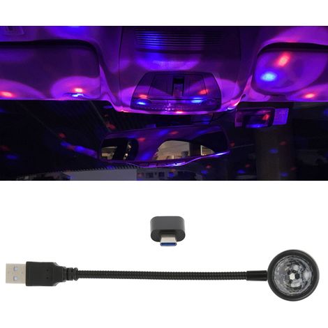 Dekorative Ambientebeleuchtung fürs Auto, tragbarer LED-Sternenhimmelprojektor, Autoprojektor, magische Lichtkugel mit USB-C-Anschluss (1/5)