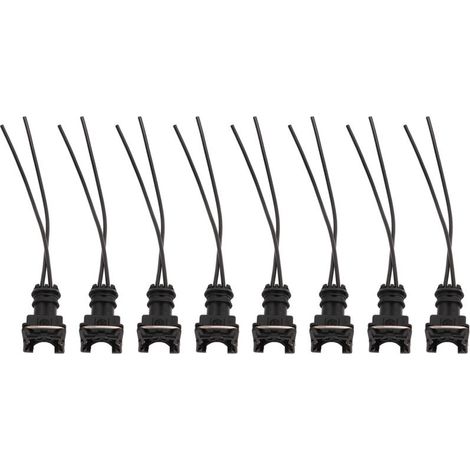 Connecteur d'injecteur de carburant, bouchons de cablage, Clips coupés, Style d'épissure EV1 8 pour Bosch, 8 pièces (1/5)