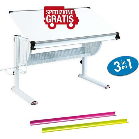 Scrivania Inter Link inclinabile con colori intercambiabili
