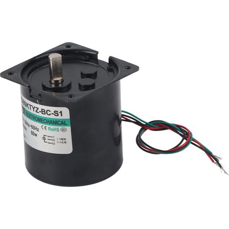 Moteur synchrone à courant alternatif avec arbre excentrique, aimant permanent, basse vitesse, couple élevé, 60 W, XD80KTYZ, 20 tr/min, 220 V CA (1/5)
