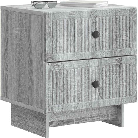 Set di 2 Comodino Armadio da Notte Mobiletto da notte Grigio Sonoma 43 x 34,5 x 47,5 cm (1/5)