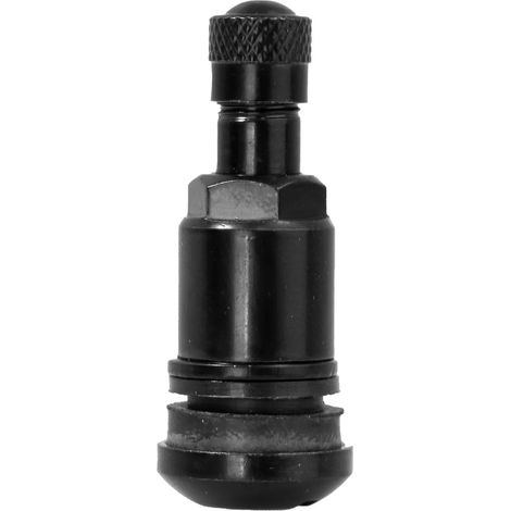VALVOLA TR525 VALVOLA METALLICA DADO LUNGO AVVITATO RUOTE VERNICIATE DI NERO (1/4)