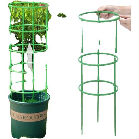 Soporte para plantas, diseño ajustable, material duradero, 9 piezas (1/2)