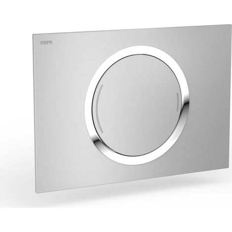 MEPA placca di comando WC MEPA Zero 2-M plastica cromo opaco, 421853