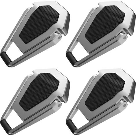 Support Portable Pliable Système de Refroidissement Intégré et Rehausseur Clavier Adhésif 4 Pièces pour Ordinateur Portable, pour Usage Bureau et Travail (1/5)