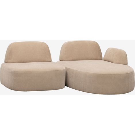Divano modulare chaise longue destro a 2 pezzi rivestito Giorgia SKLUM            