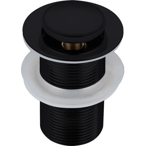 Balneo Bonde clic-clac sans trop-plein, pour lavabo, finition noir, laiton