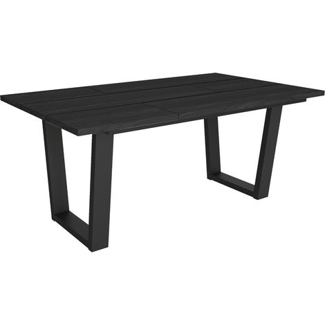 Skraut Home - Tavolo da Pranzo, Cucina, Sala da pranzo, 167x90x74cm, Per 8 persone, Tavolo Cucina, Stile industriale, Nero (1/5)