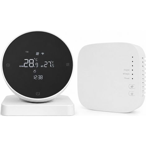Thermostat RF sans fil pour chaudière à gaz, sans Wi-Fi, R7 (1/5)