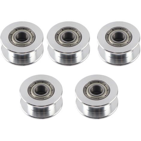 5 poulies de distribution en aluminium 2GT pour imprimante 3D (largeur 6 mm, 20 dents, alésage 5, sans dents) (1/5)