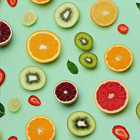 Tela decorativa para exteriores Oxford - Motivo frutal  DX6524 (1/5)